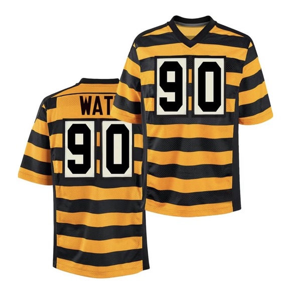 TJ Watt Pittsburgh Steelers Bumble Bee Shirt Jersey Size 3XL - Picture 3 of 3